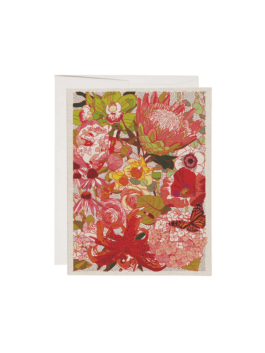 Red Cap Cards Wild Florals Greeting Card by Caroline Clark | Twentyseven Toronto