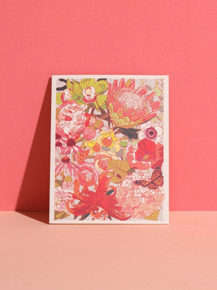 Red Cap Cards Wild Florals Greeting Card by Caroline Clark | Twentyseven Toronto