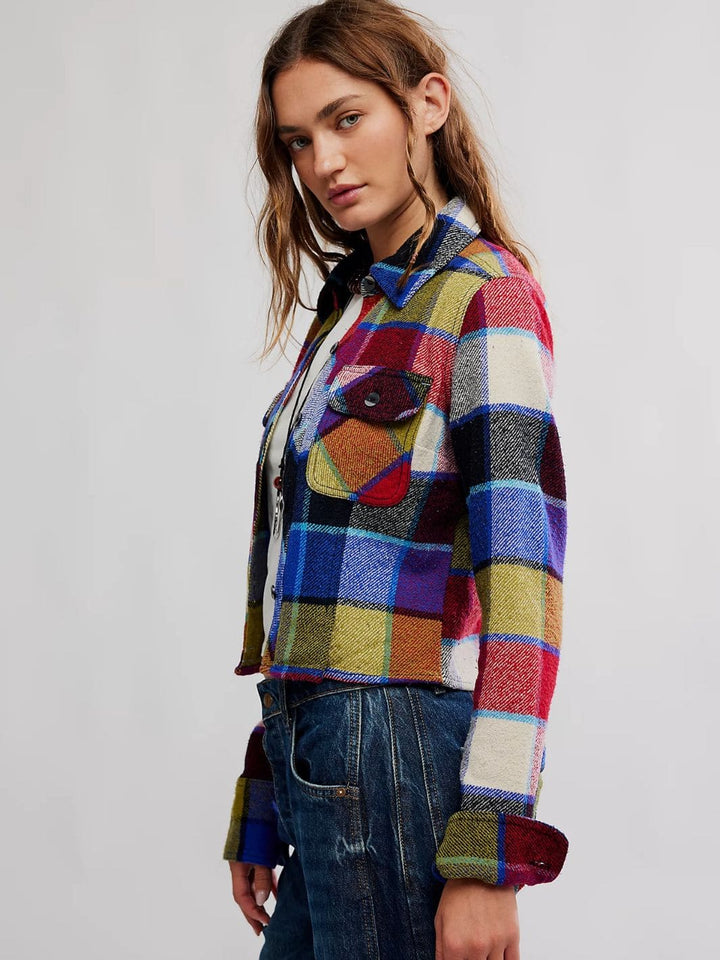 Free People We the Free Winnie Plaid Shirt in Country Combo | Twentyseven Toronto