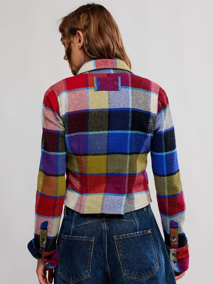 Free People We the Free Winnie Plaid Shirt in Country Combo | Twentyseven Toronto
