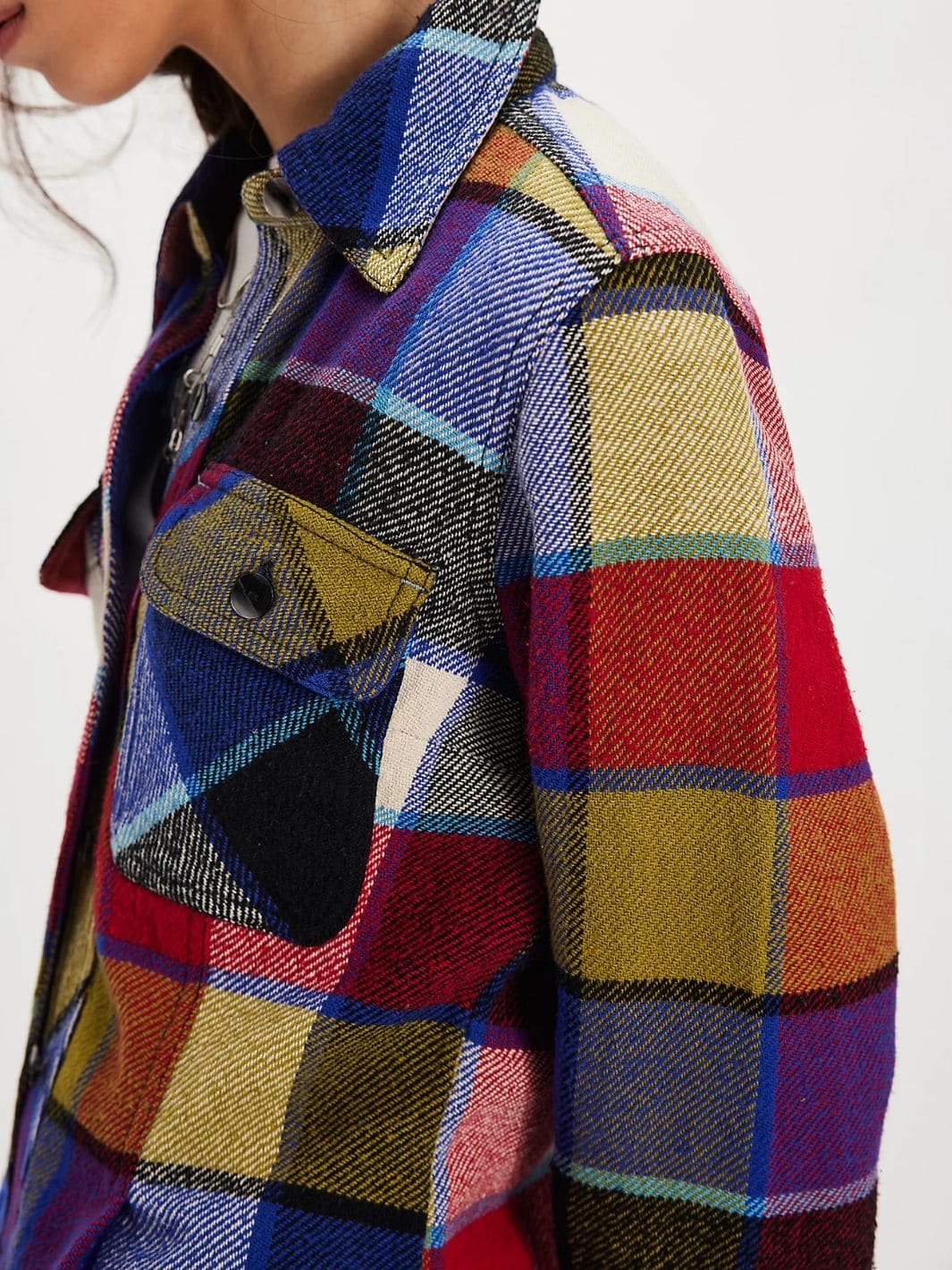 Free People We the Free Winnie Plaid Shirt in Country Combo | Twentyseven Toronto