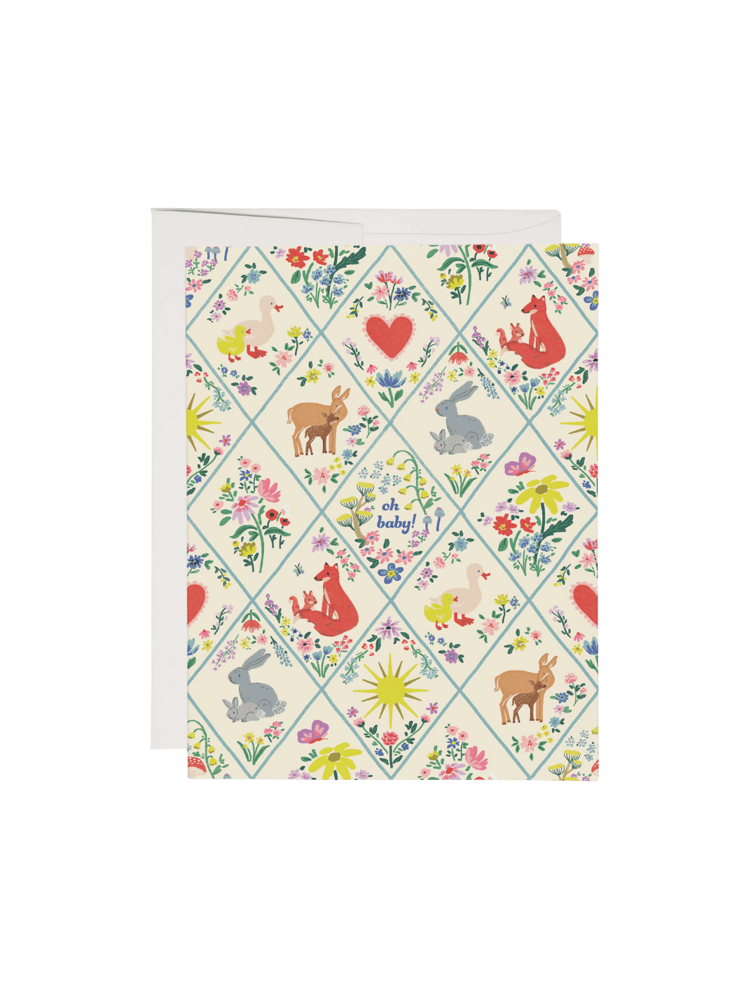 Red Cap Cards Woodland Critters Baby Greeting Card by the House that Lars Built | Twentyseven Toronto