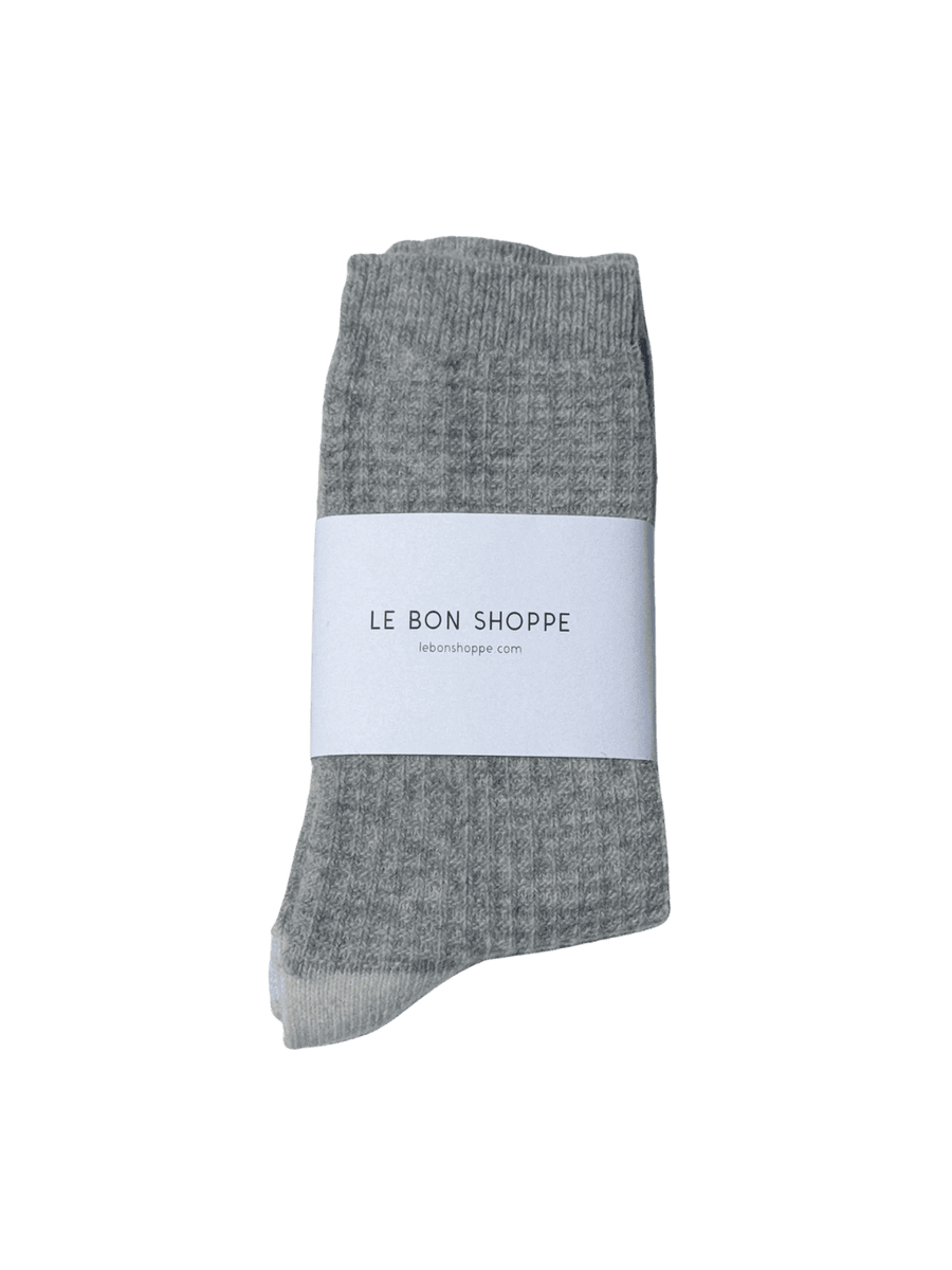 Le Bon Shoppe Wool Waffled Socks - Stone / Cream | Twentyseven Toronto