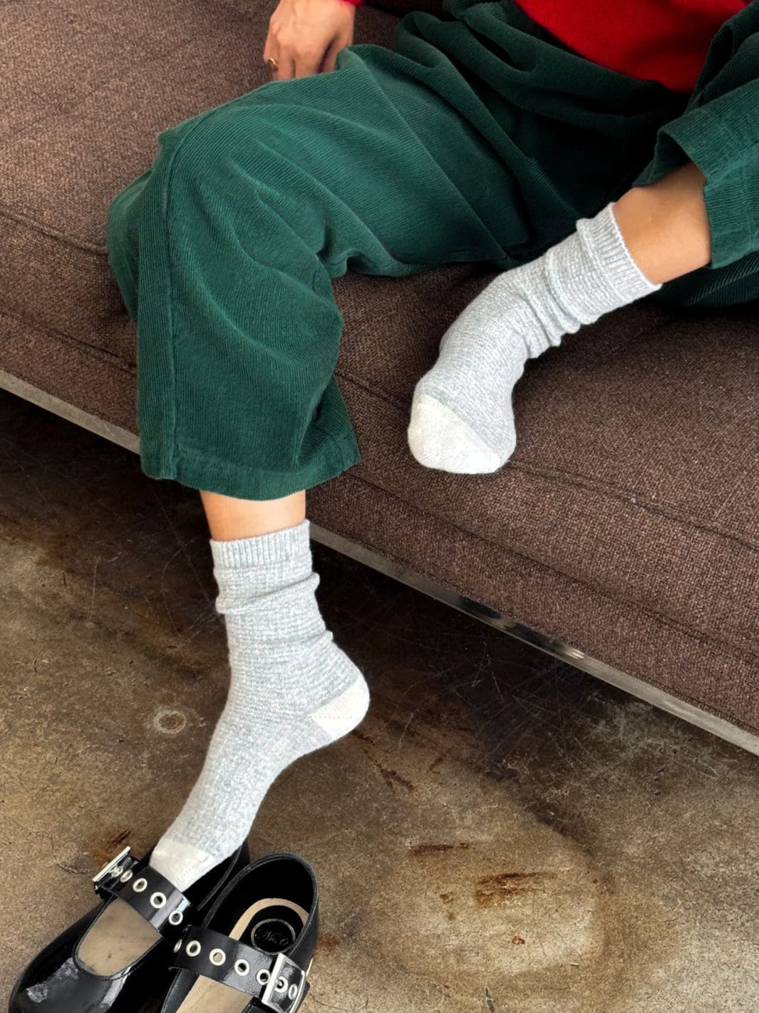 Le Bon Shoppe Wool Waffled Socks - Stone / Cream | Twentyseven Toronto