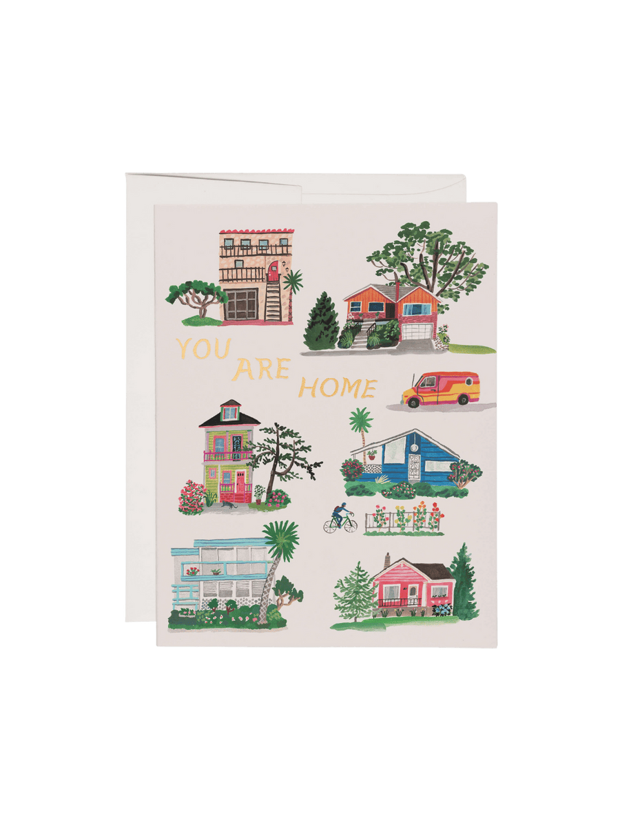 Red Cap Cards You Are Home Housewarming Greeting Card by Danielle Kroll | Twentyseven Toronto