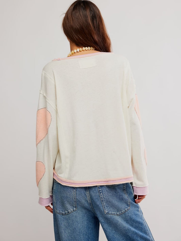 We the Free by Free People You're A Star Tee in Mint Heart Combo | Twentyseven Toronto