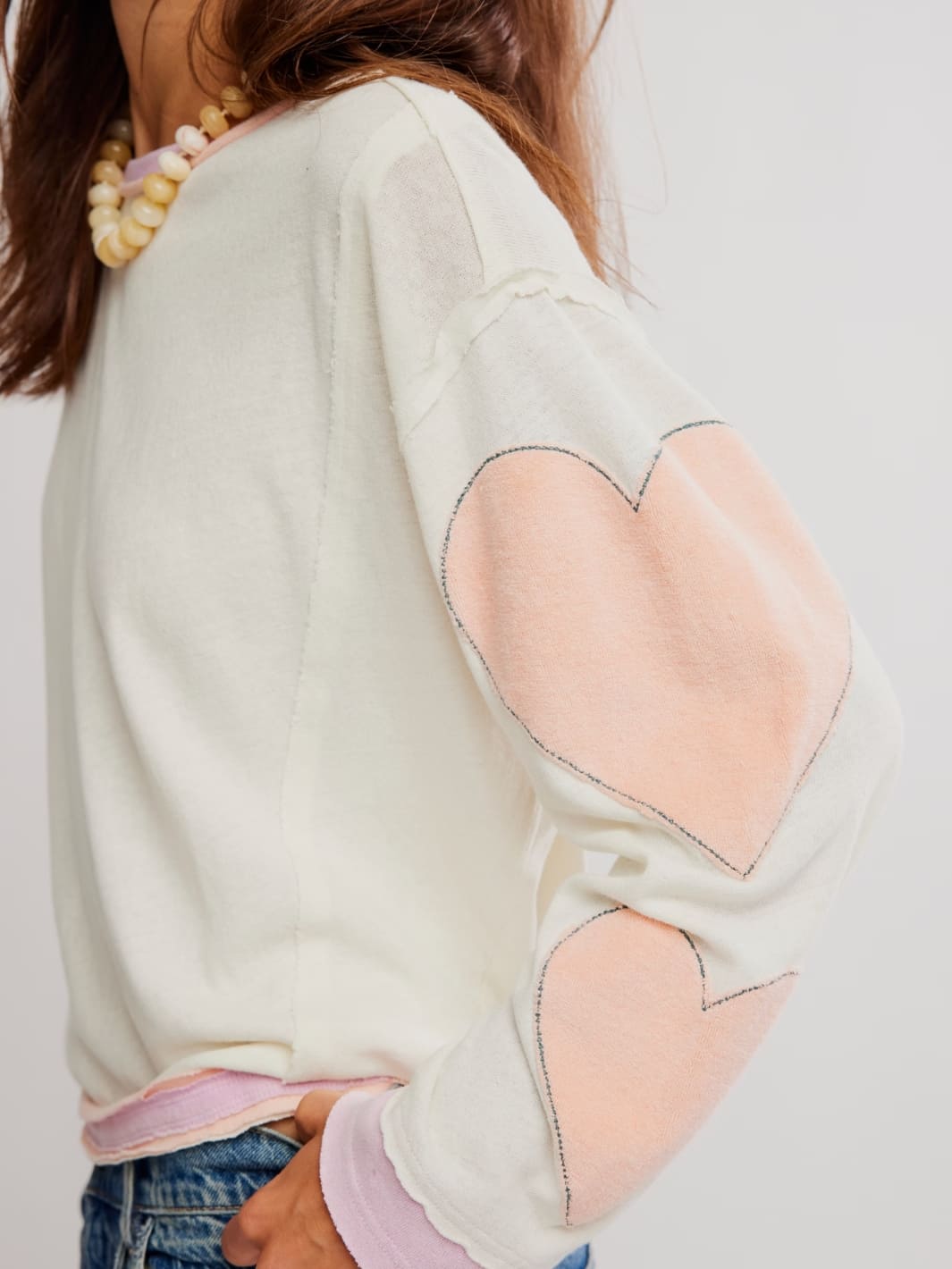 We the Free by Free People You're A Star Tee in Mint Heart Combo | Twentyseven Toronto