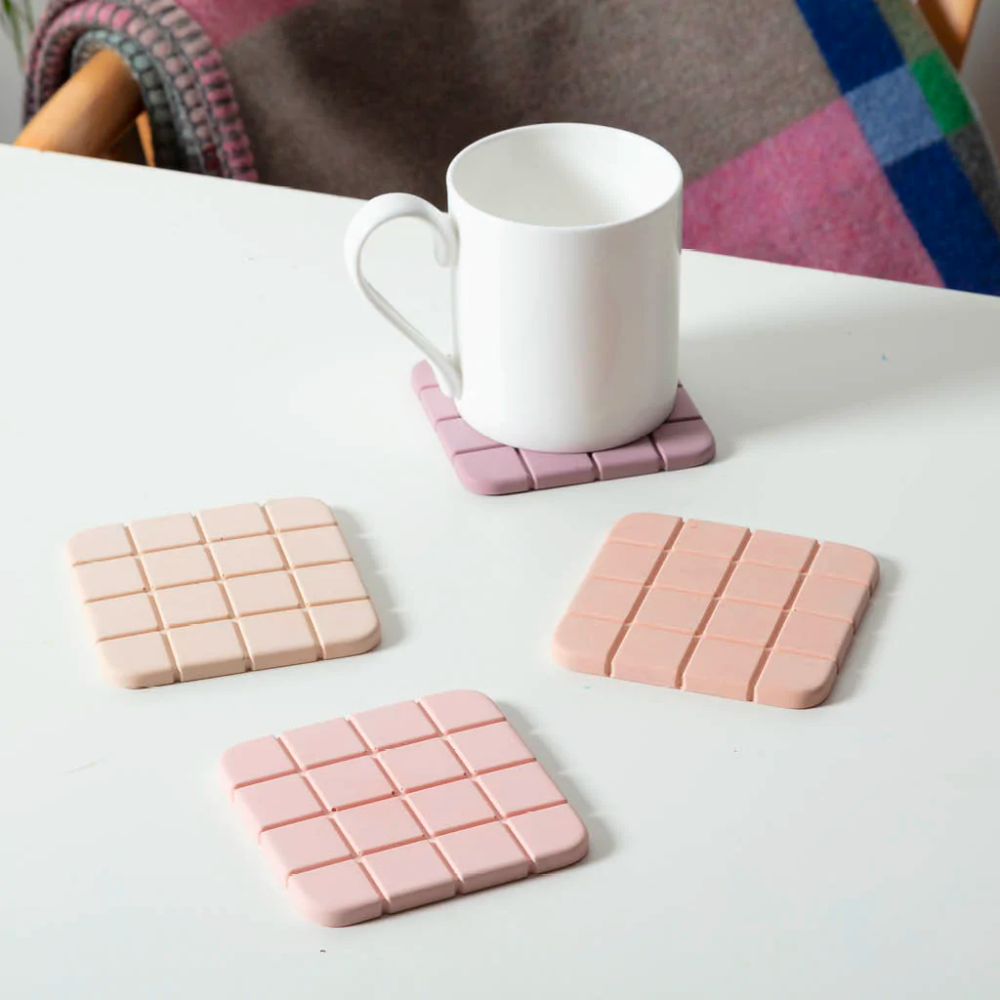 Twentyseven Toronto - Block Design Tile - Gradient Coasters- Miami Pink
