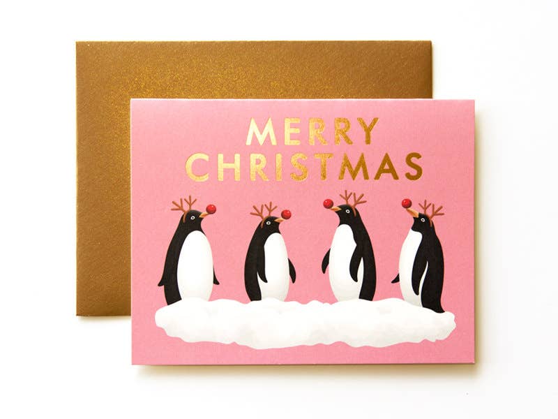 Dressed Up Penguins Card