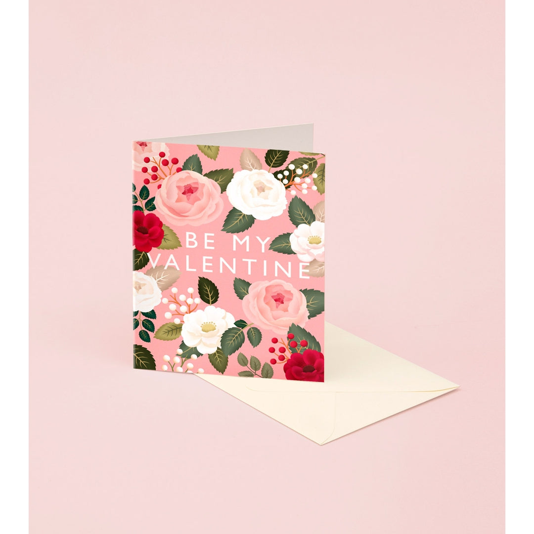 Pink Rose Valentine's Day Card
