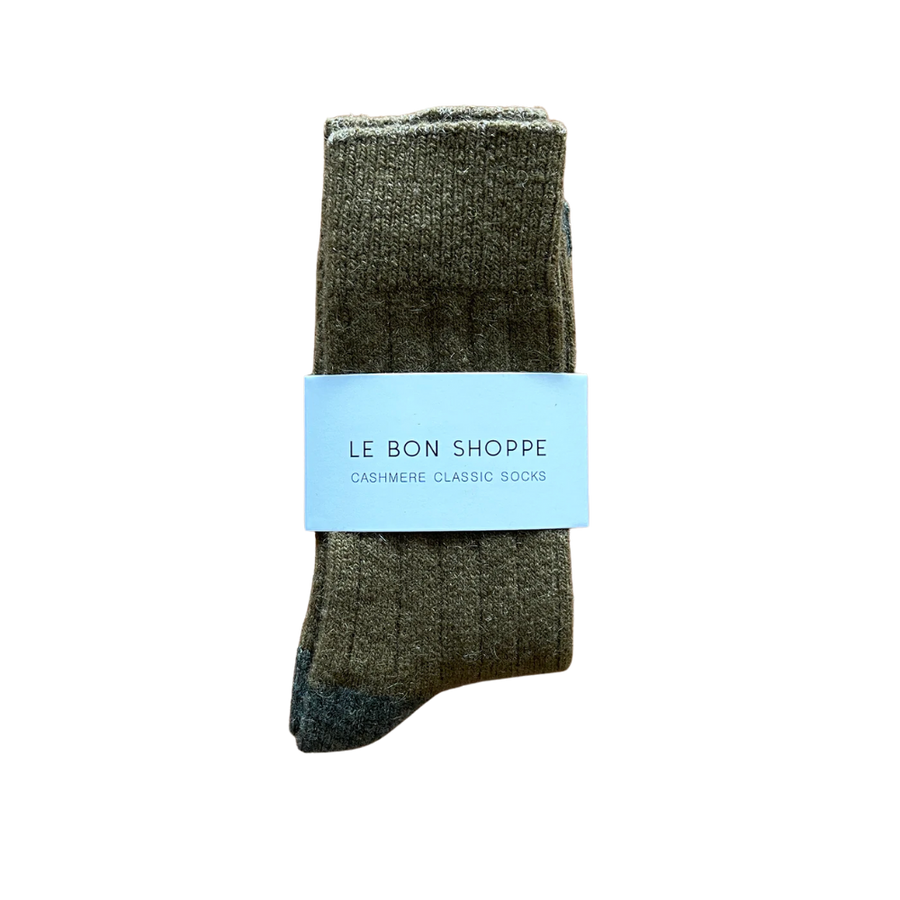 Twentyseven Toronto - Le Bon Shoppe Classic Cashmere Socks - Fern