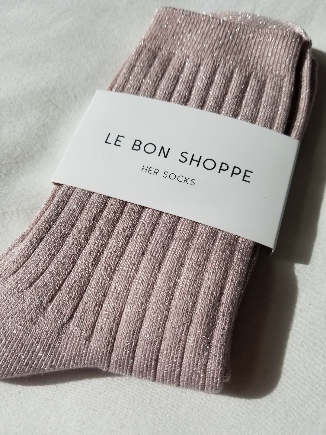 Twentyseven Toronto - Le Bon Shoppe Her Socks (MODAL Lurex) - Rose Glitter