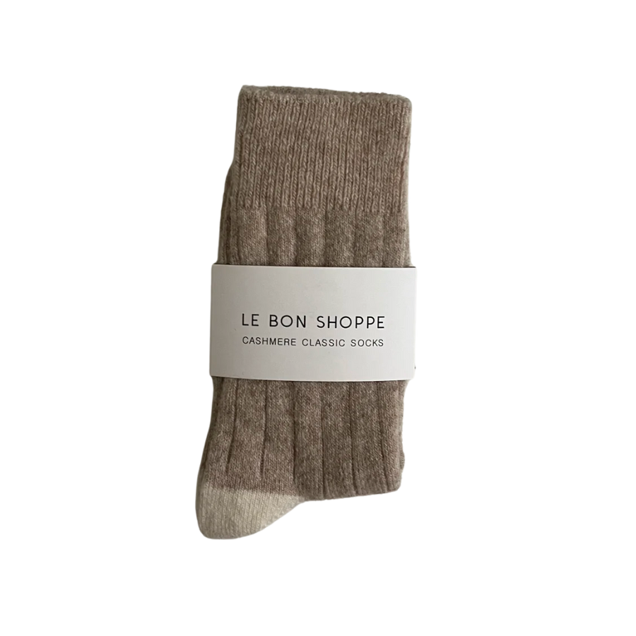Twentyseven Toronto - Le Bon Shoppe Classic Cashmere Socks - Fawn