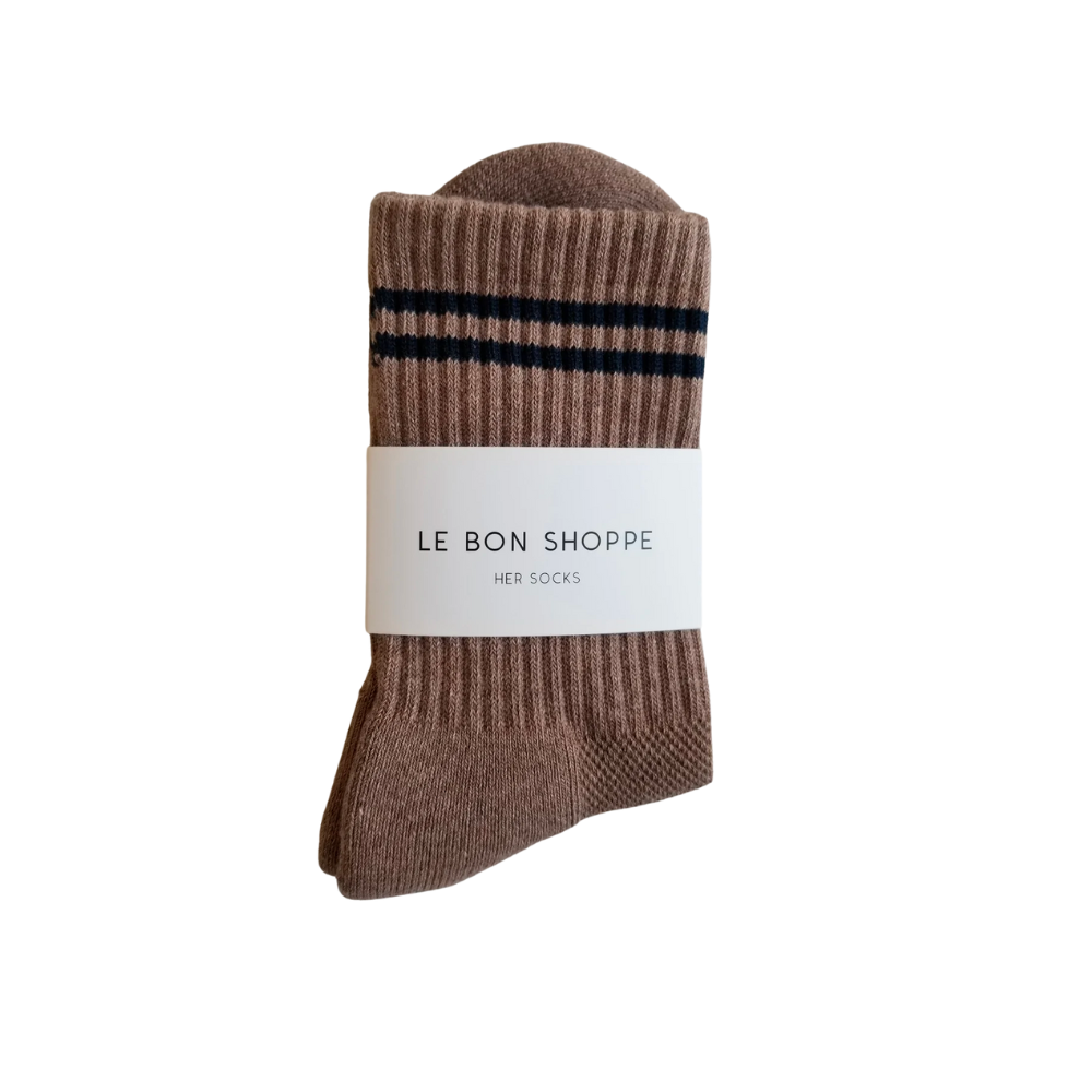 Twentyseven Toronto - Le Bon Shoppe Boyfriend Socks - Cocoa