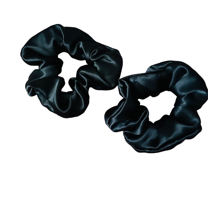 Black Silk Scrunchie