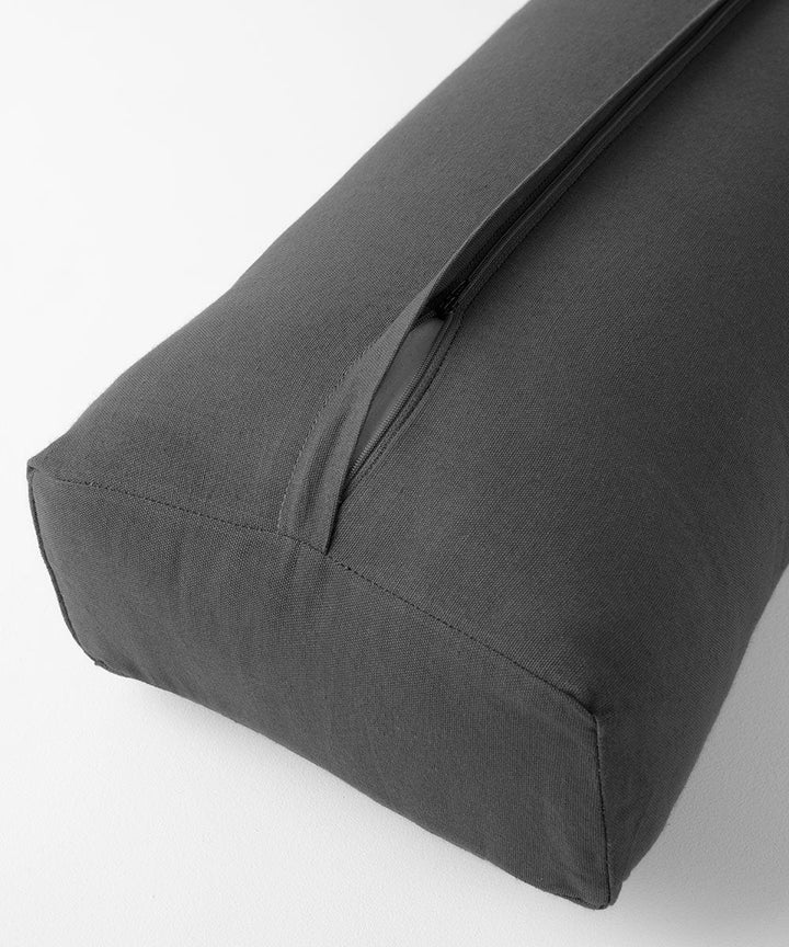 Twentyseven Toronto - Halfmoon Essential Cotton Rectangular Bolster - Charcoal