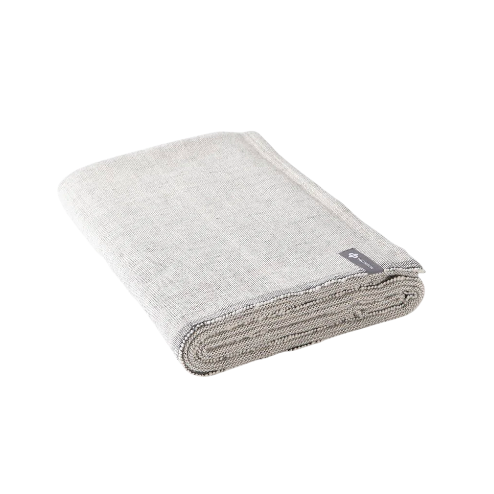 Twentyseven Toronto - Halfmoon Classic Cotton Yoga Blanket - Carbon Weave