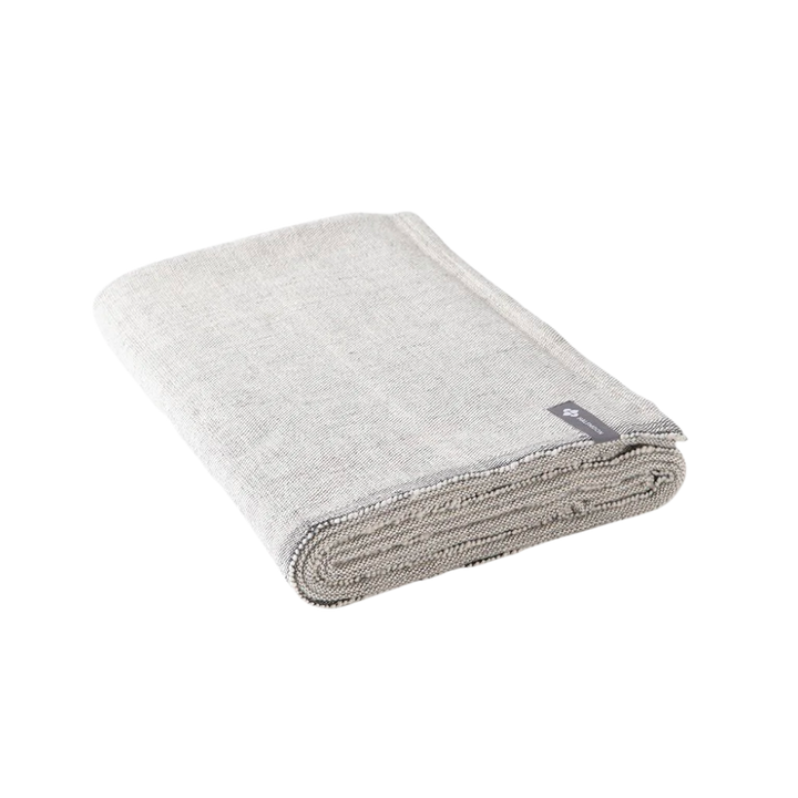 Twentyseven Toronto - Halfmoon Classic Cotton Yoga Blanket - Carbon Weave