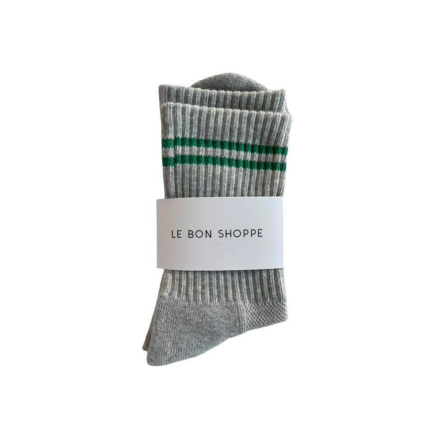 Le Bon Shoppe Boyfriend Socks - Light Grey Twentyseven