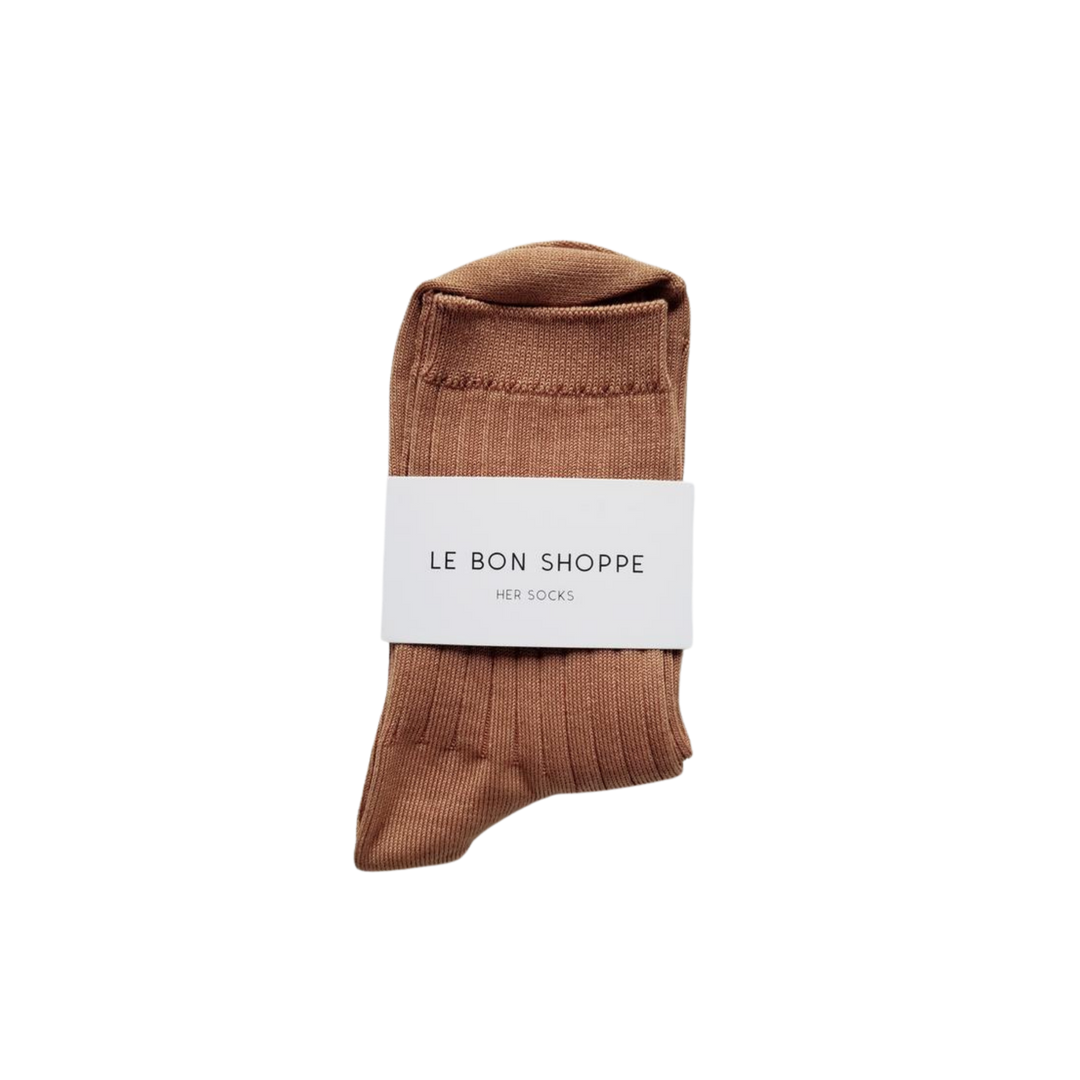 Twentyseven Toronto - Le Bon Shoppe Her Socks (MC Cotton) -  Peanut Butter