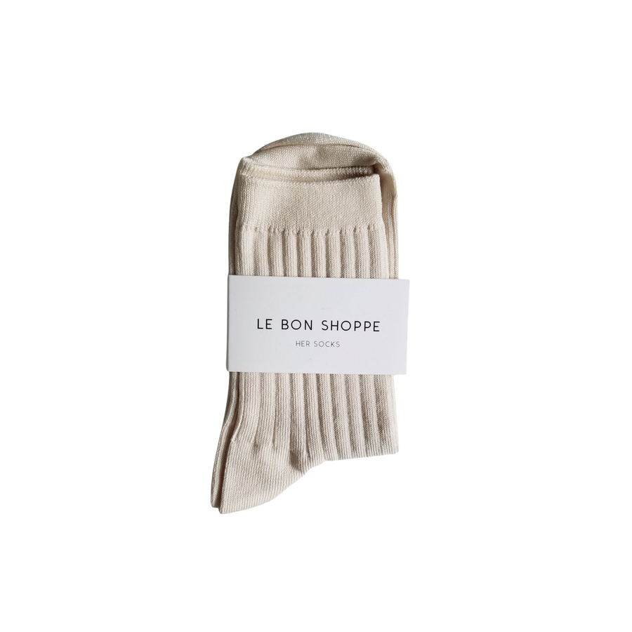 Twentyseven Toronto - Le Bon Shoppe Her Socks (MC Cotton) -  Porcelain