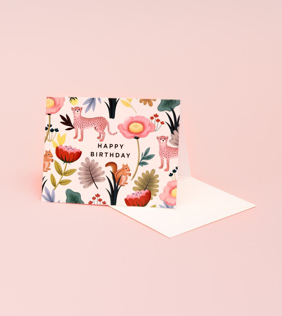 Twentyseven Toronto - Clap Clap Design Animal Kingdom Birthday Card - Cream