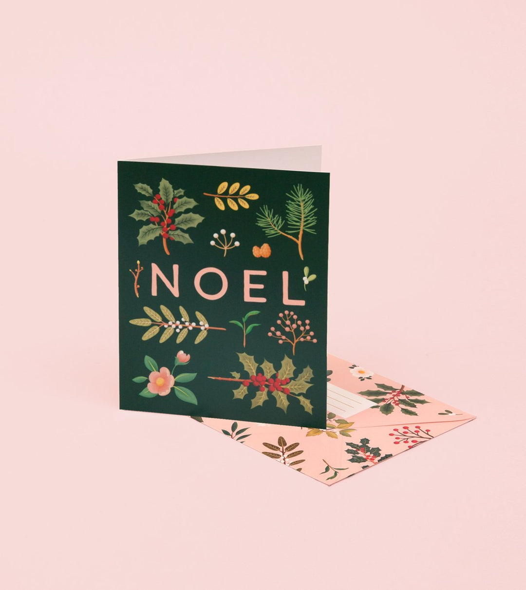 Holiday Plants Noel Card- Green