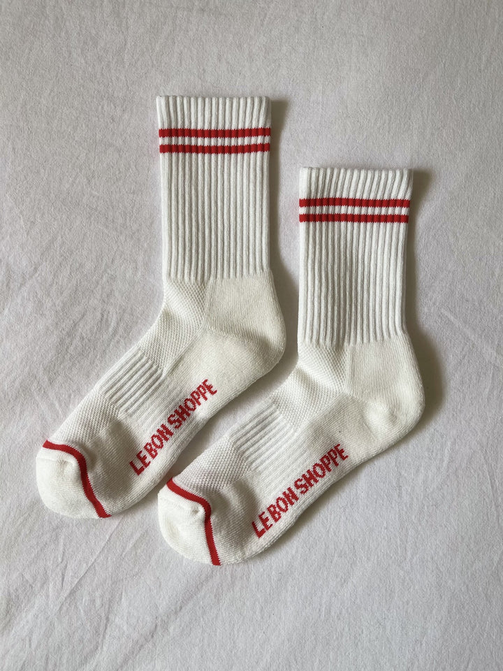 Le Bon Shoppe Boyfriend Socks - Clean White Twentyseven