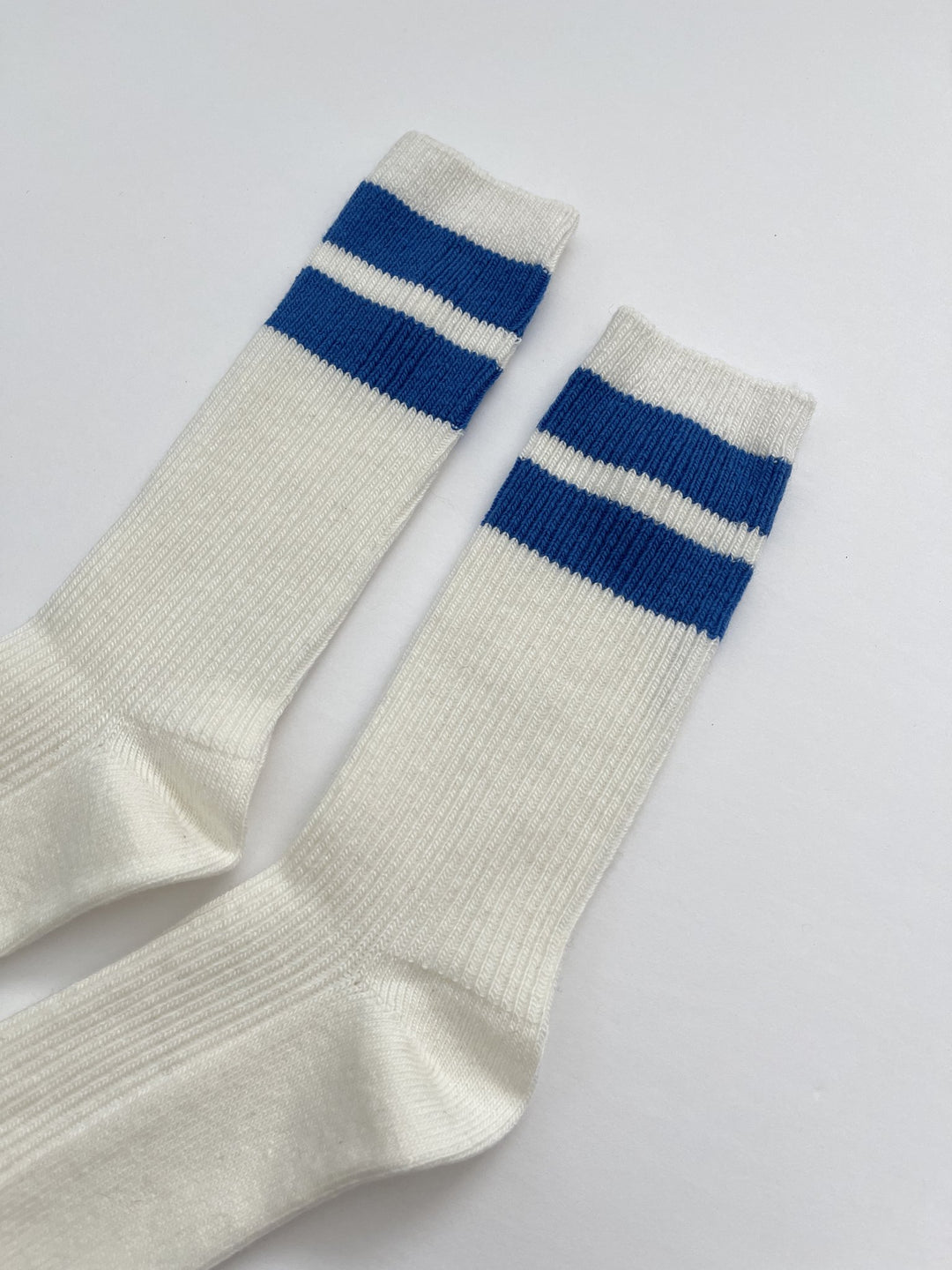 Twentyseven Toronto - Le Bon Shoppe Grandpa Varsity Socks - Sugar Blue Stripe