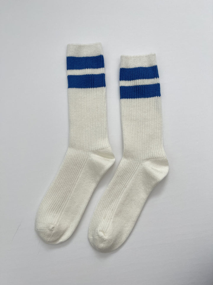 Twentyseven Toronto - Le Bon Shoppe Grandpa Varsity Socks - Sugar Blue Stripe