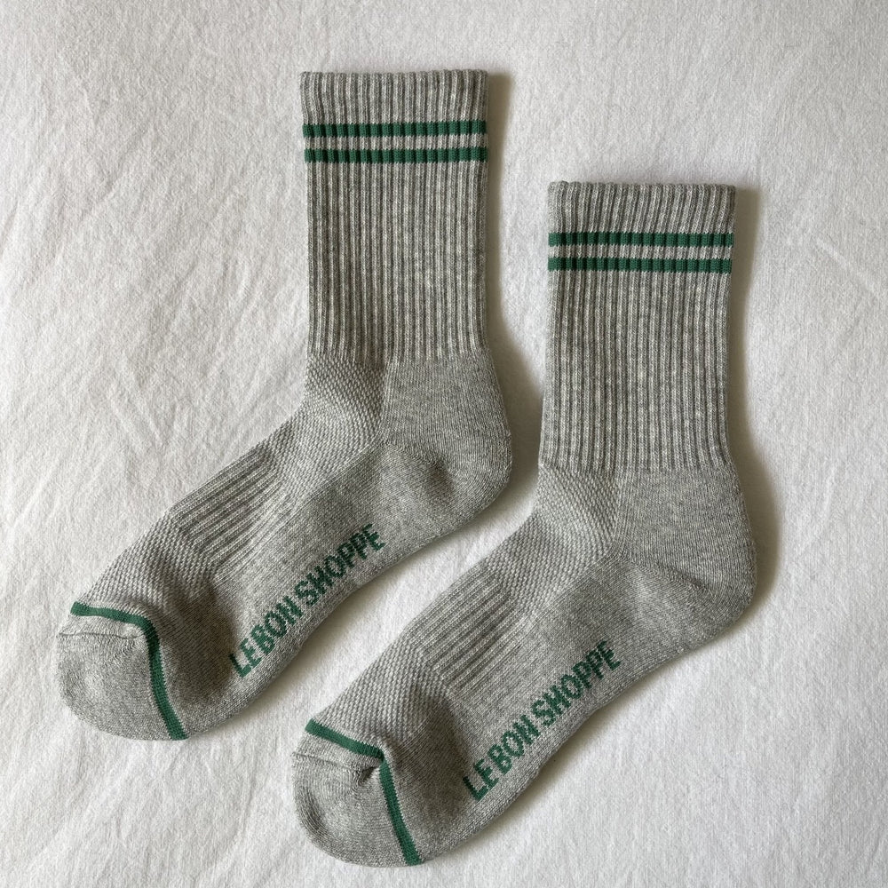 Le Bon Shoppe Boyfriend Socks - Light Grey Twentyseven