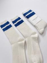 Twentyseven Toronto - Le Bon Shoppe Grandpa Varsity Socks - Sugar Blue Stripe