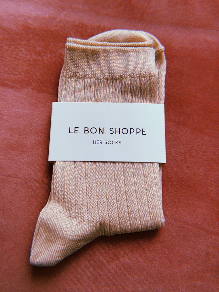Twentyseven Toronto - Le Bon Shoppe Her Socks (MC Cotton) -  Porcelain