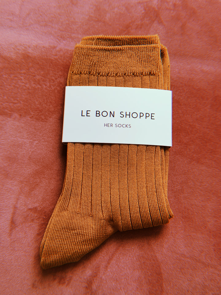 Twentyseven Toronto - Le Bon Shoppe Her Socks (MC Cotton) -  Peanut Butter