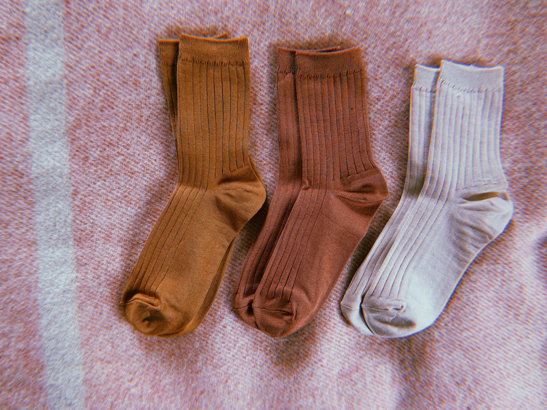 Twentyseven Toronto - Le Bon Shoppe Her Socks (MC Cotton) -  Peanut Butter