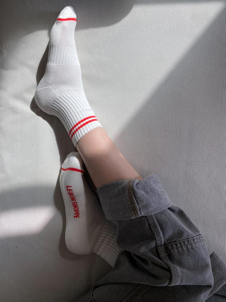 Le Bon Shoppe Boyfriend Socks - Clean White Twentyseven