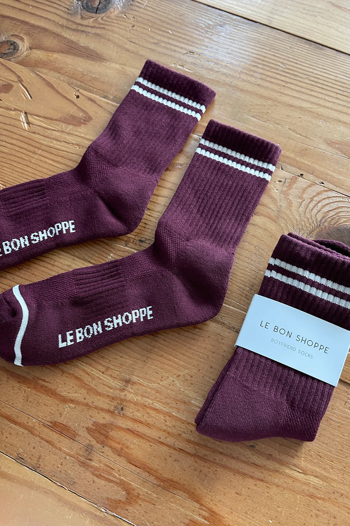 Twentyseven Toronto - Le Bon Shoppe Boyfriend Socks - Maroon