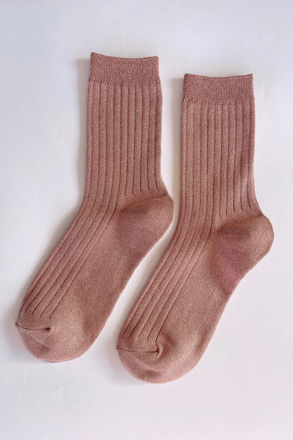 Twentyseven Toronto - Le Bon Shoppe Her Socks (MODAL Lurex) - Coral Glitter
